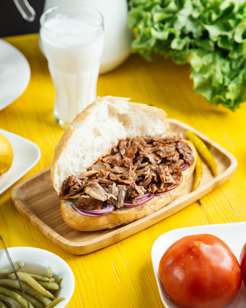 Beef Yaprak Doner Sandwich