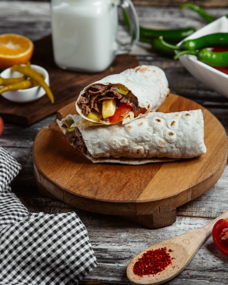 Beef Yaprak Doner Wrap