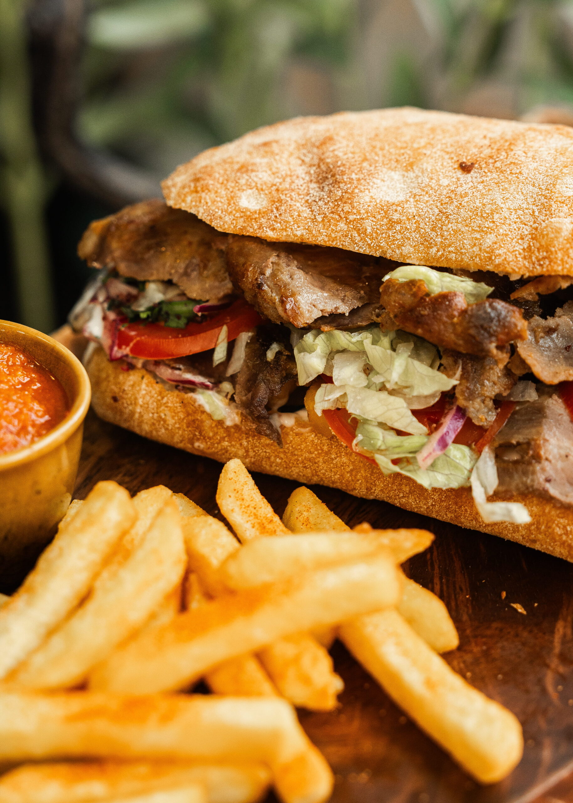 Beef Yaprak Doner with Signature Bread